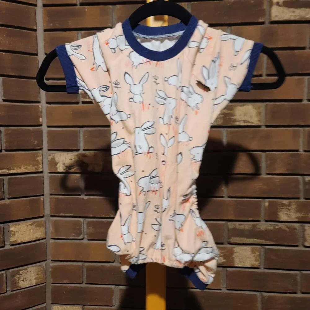 FitWarm Bunny Garden Bamboo Pet Pajamas Dog PJs Rabbit - Size XL